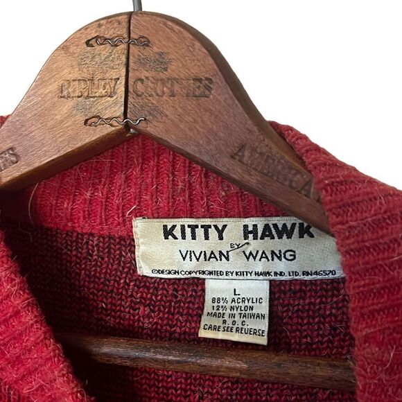 Vintage Kitty Hawk By Vivian Wang Crewneck Sweater - Picture 5 of 7